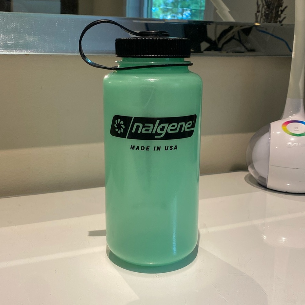 Nalgene Glow in the dark water bottle